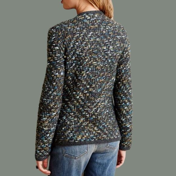 Anthropologie MOTH Keavy Jacquard Sweater Jacket XS - Picture 5 of 8